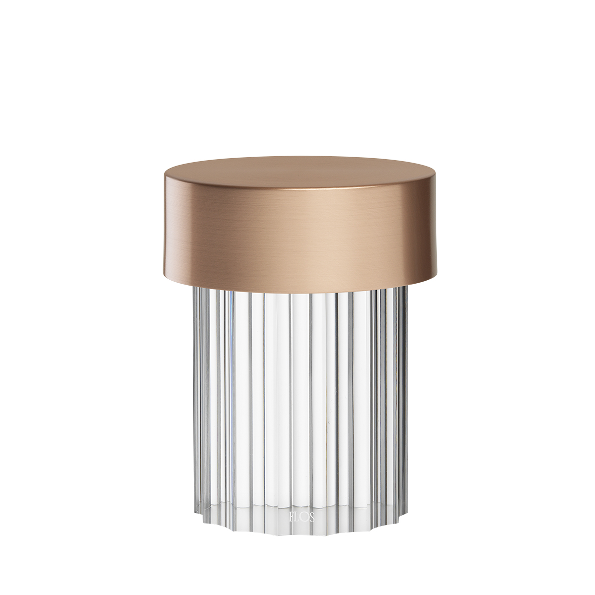 Flos Last Order Fluted LED AkkuleuchteSatin Kupfer