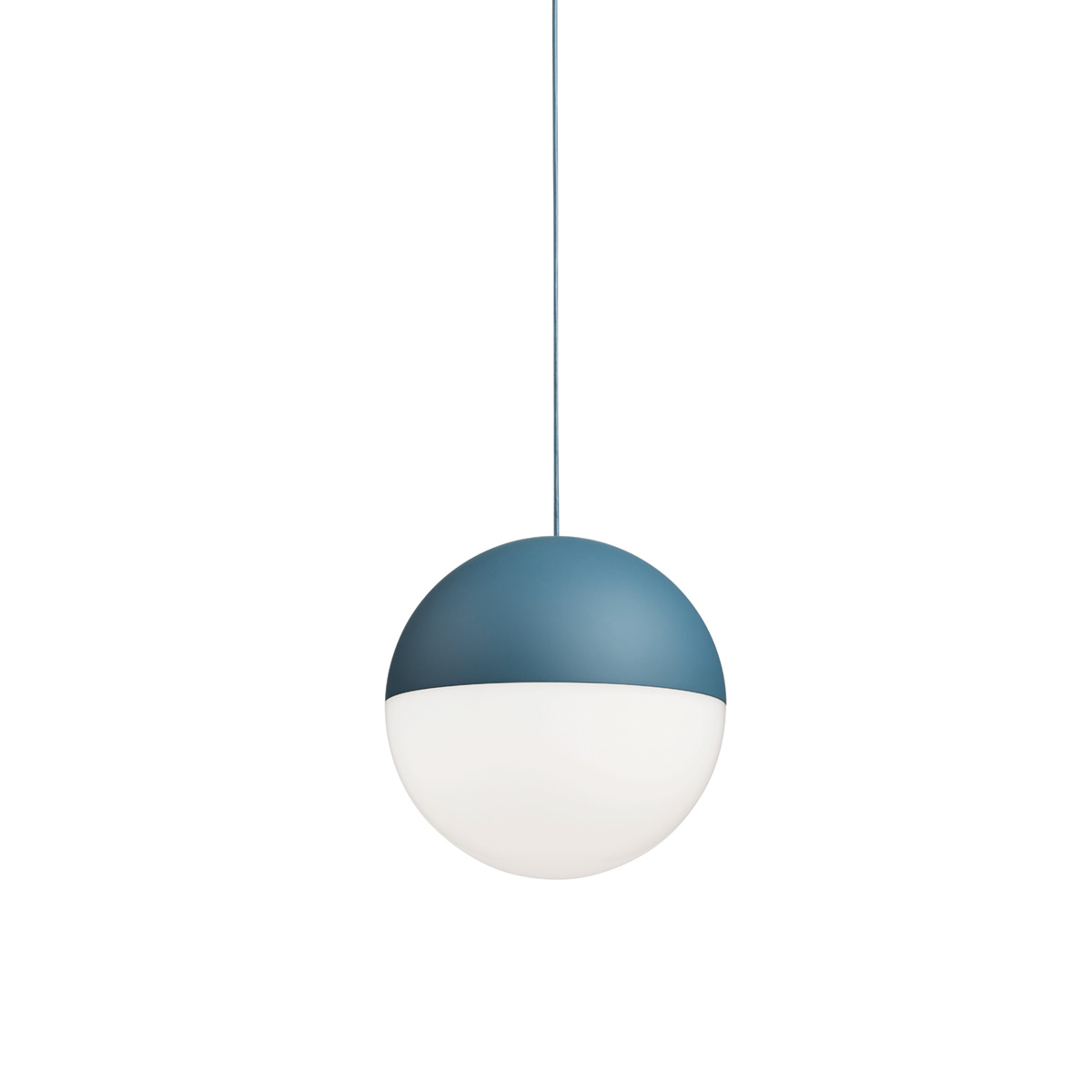 Flos String Light Sphere LED Pendelleuchte22 m Kabel, blau