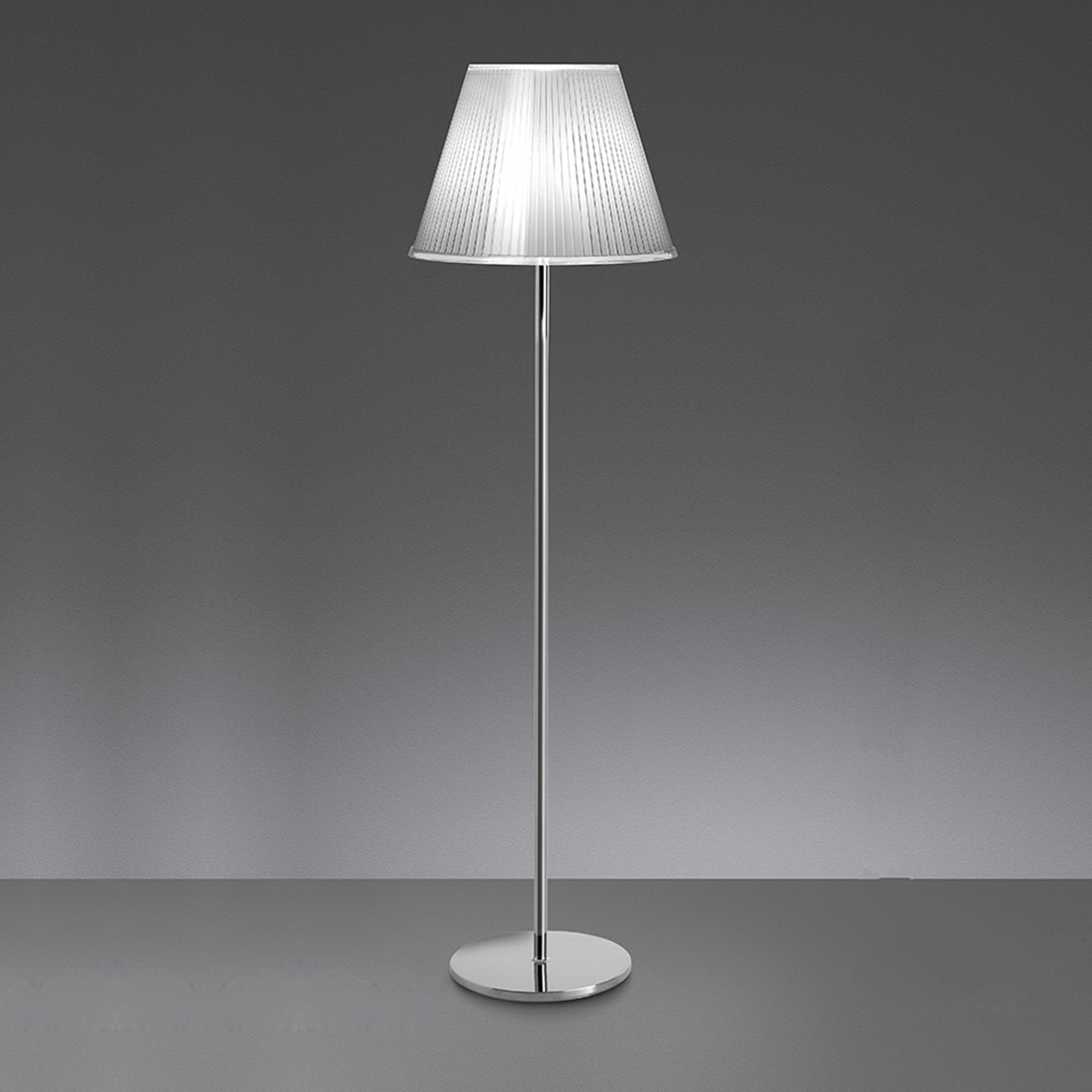 Artemide Choose TerraSchirm: weiß, Stuktur: Chrom