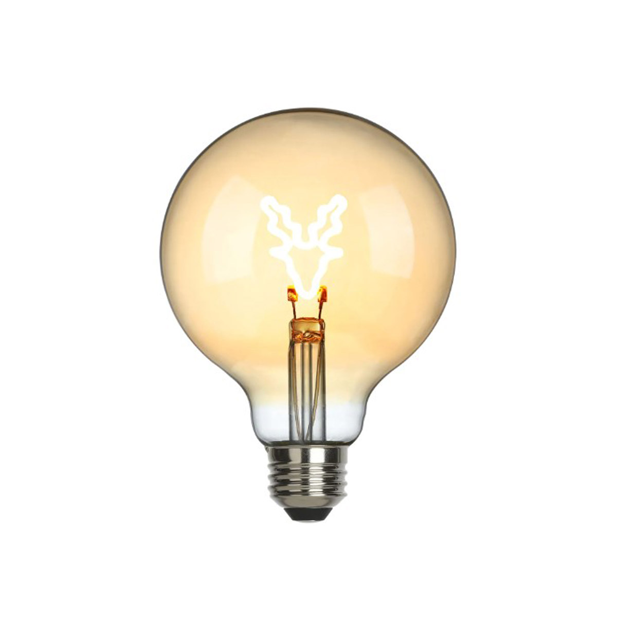 Rentier LED Filament Globelampe E27 Amber, 1,5 W, 2000 K