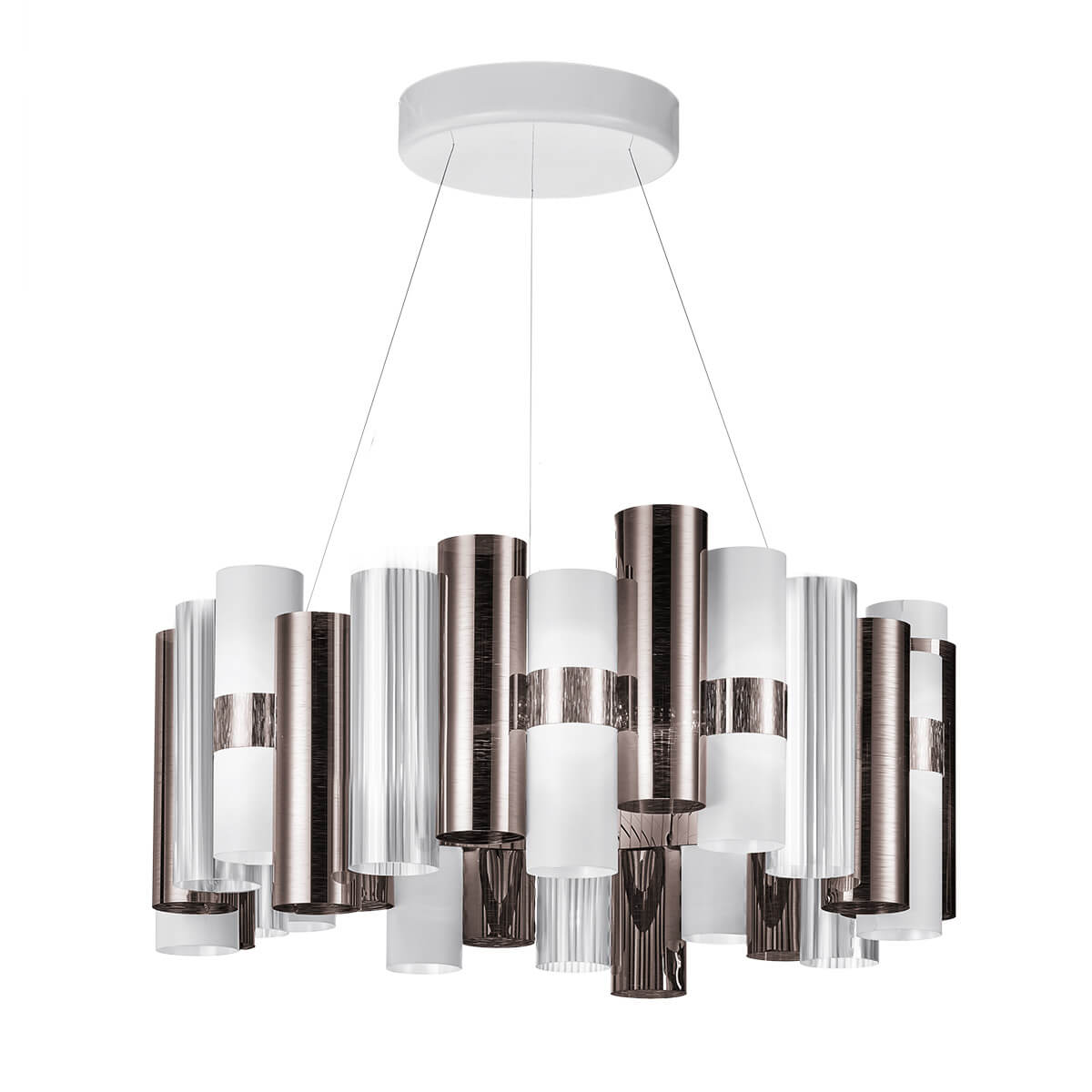 Slamp La Lollo LED Suspension Largepewter (Zinn/weiß)