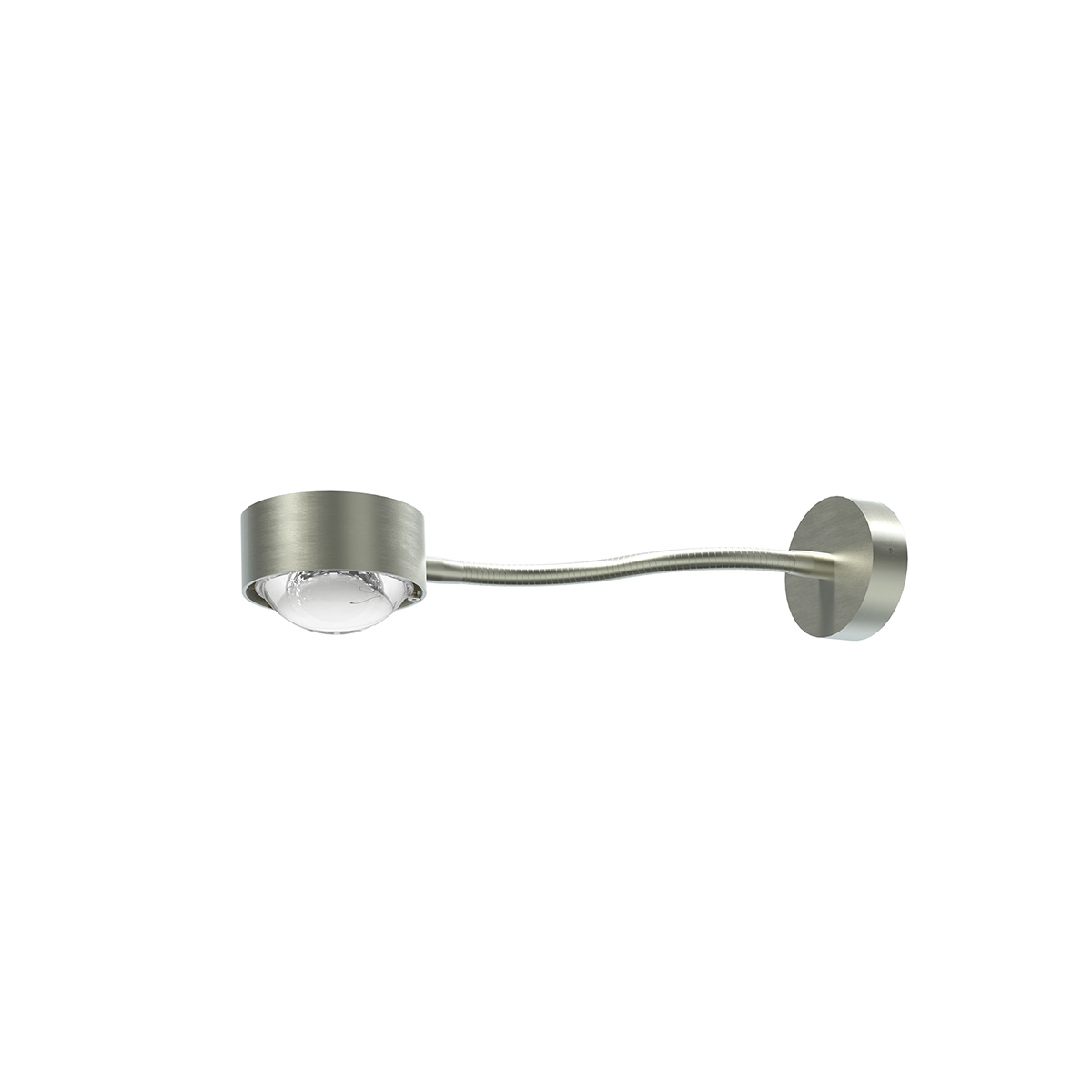 Top Light Puk Mini Flexlight Wall Wandleuchte, Gehäuse20 cm, Nickel matt