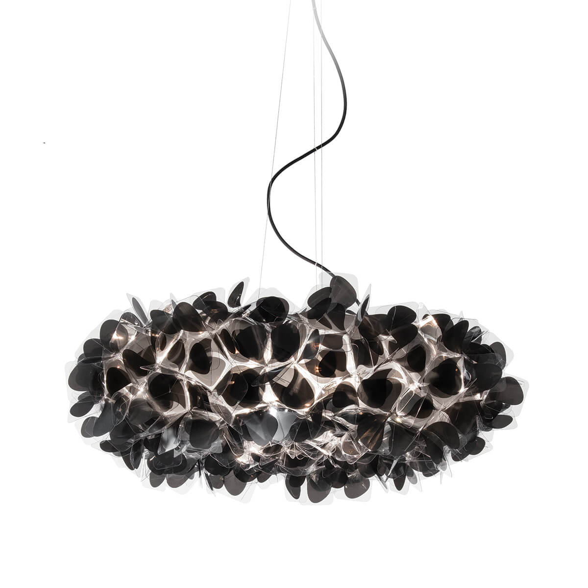 Slamp Clizia Mama non Mama Suspension Largeschwarz, Kabel: schwarz