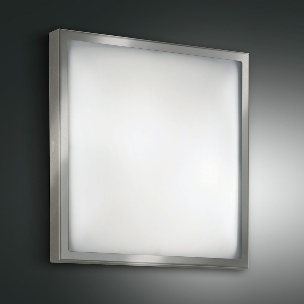 Fabas Luce Osaka Deckenleuchte, 40 x 40 cmNickel satiniert