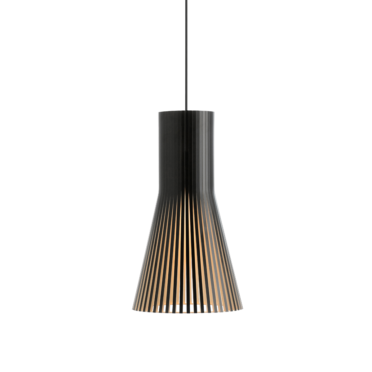 Secto Design Secto Small 4201 Pendelleuchteschwarz laminiert, Kabel: schwarz