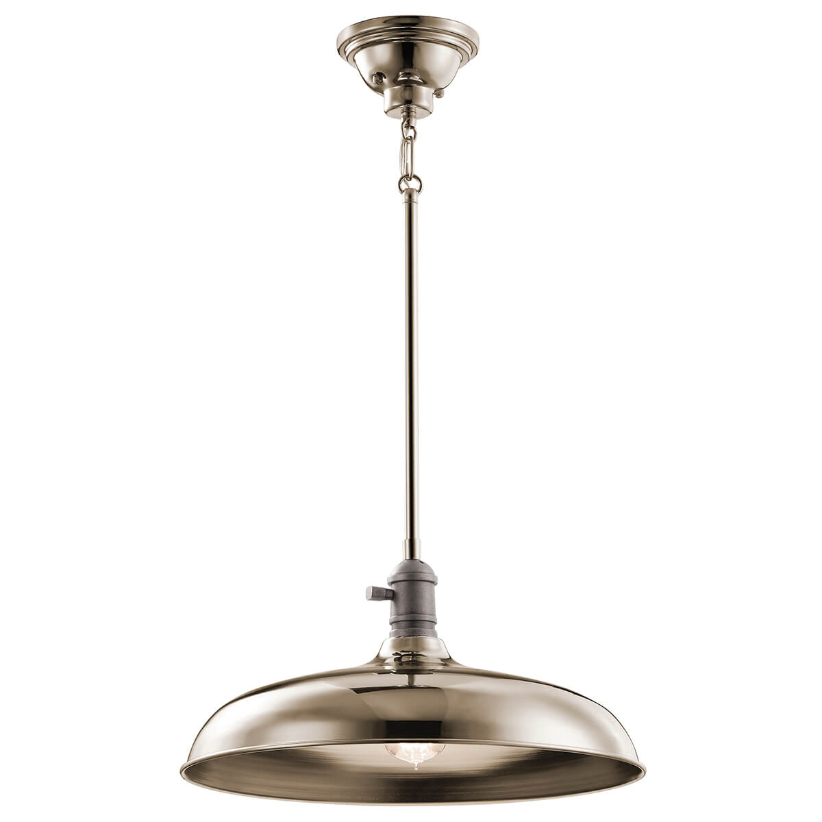 Elstead Lighting Cobson Pendelleuchte, Ø: 40,7 cmNickel poliert