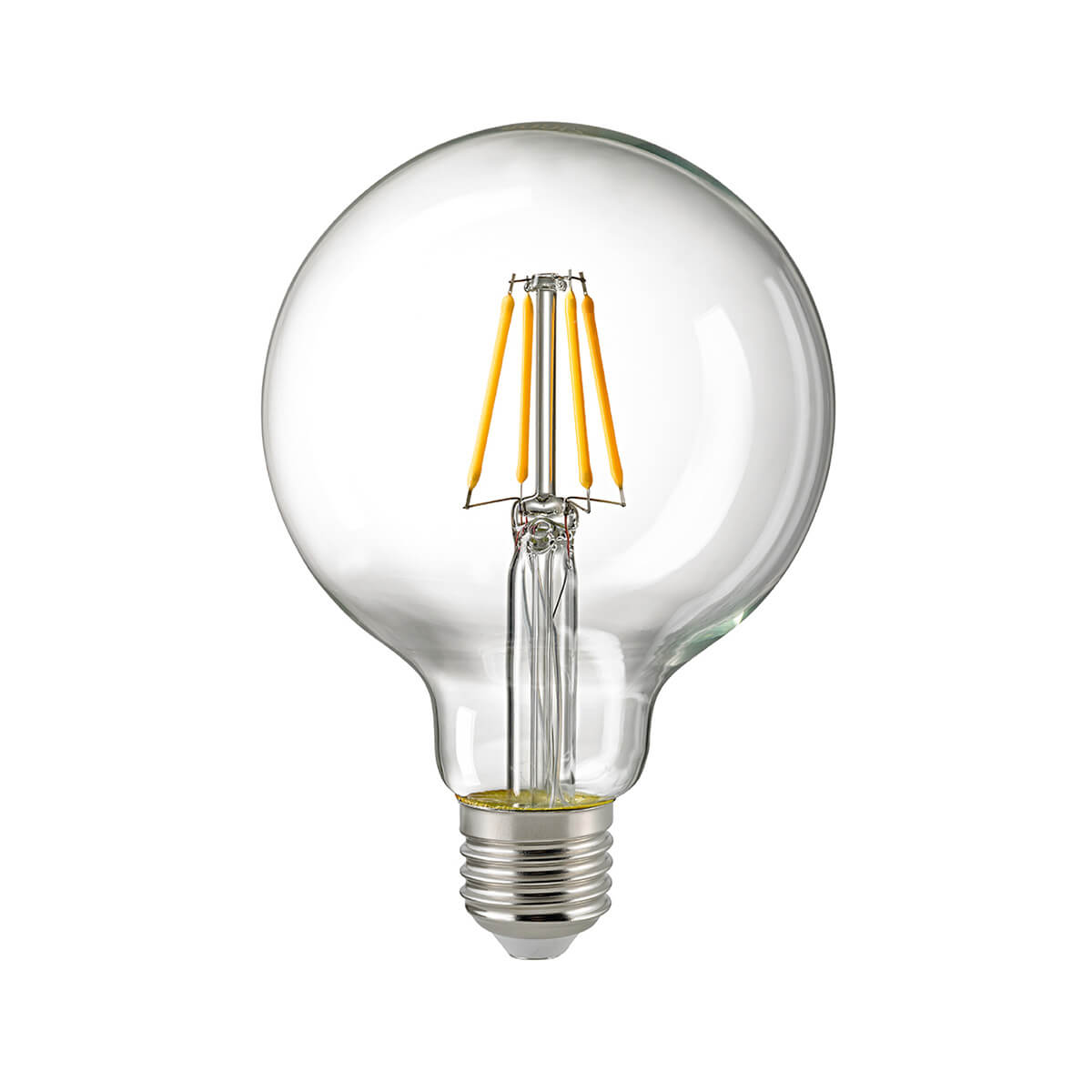 LED Filament Globelampe E27 klar, 11 W, 2700 K, dimmbar