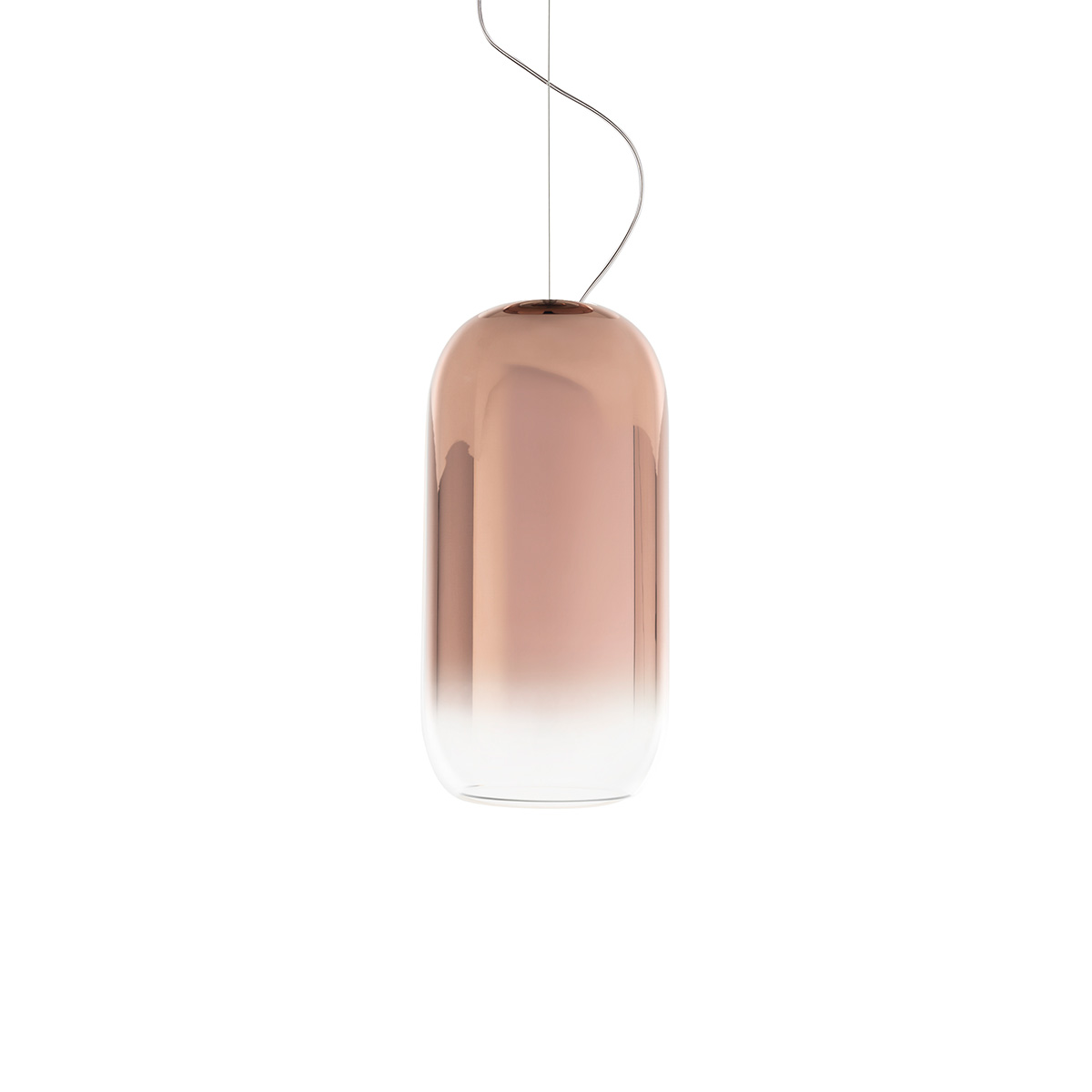 Artemide Gople Lamp SospensioneAluminium, Schirm: kupferfarben