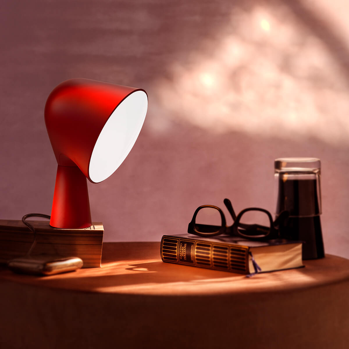 Foscarini Binic Red Tavolo Special Edition, rot matt