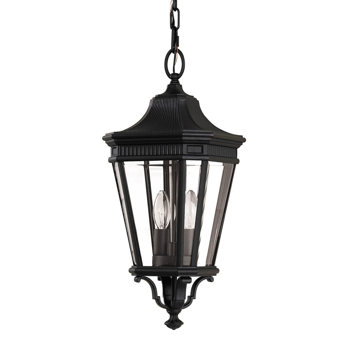 Elstead Lighting Cotswold Lane Pendelleuchte2-flg., schwarz