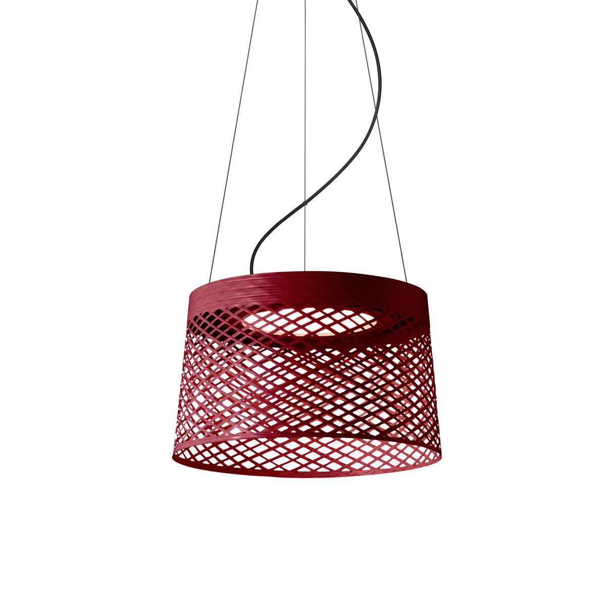 Foscarini Twiggy Grid LED Sospensione Outdoorcarminio (karminrot)