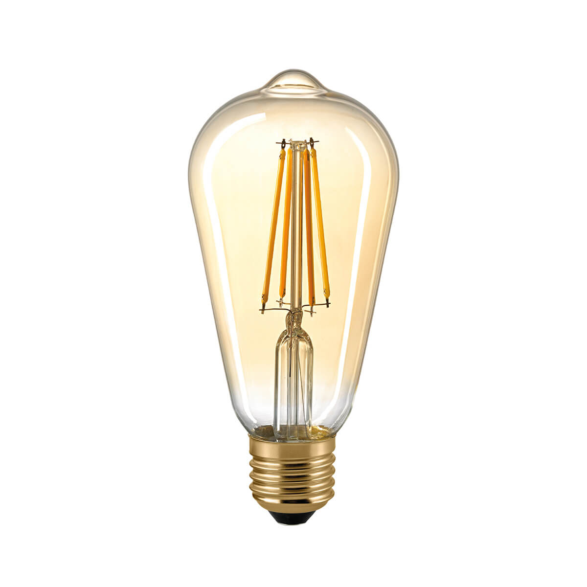 LED Filament Edison Lampe E27 Gold, 7 W, 2500 K, dimmbar