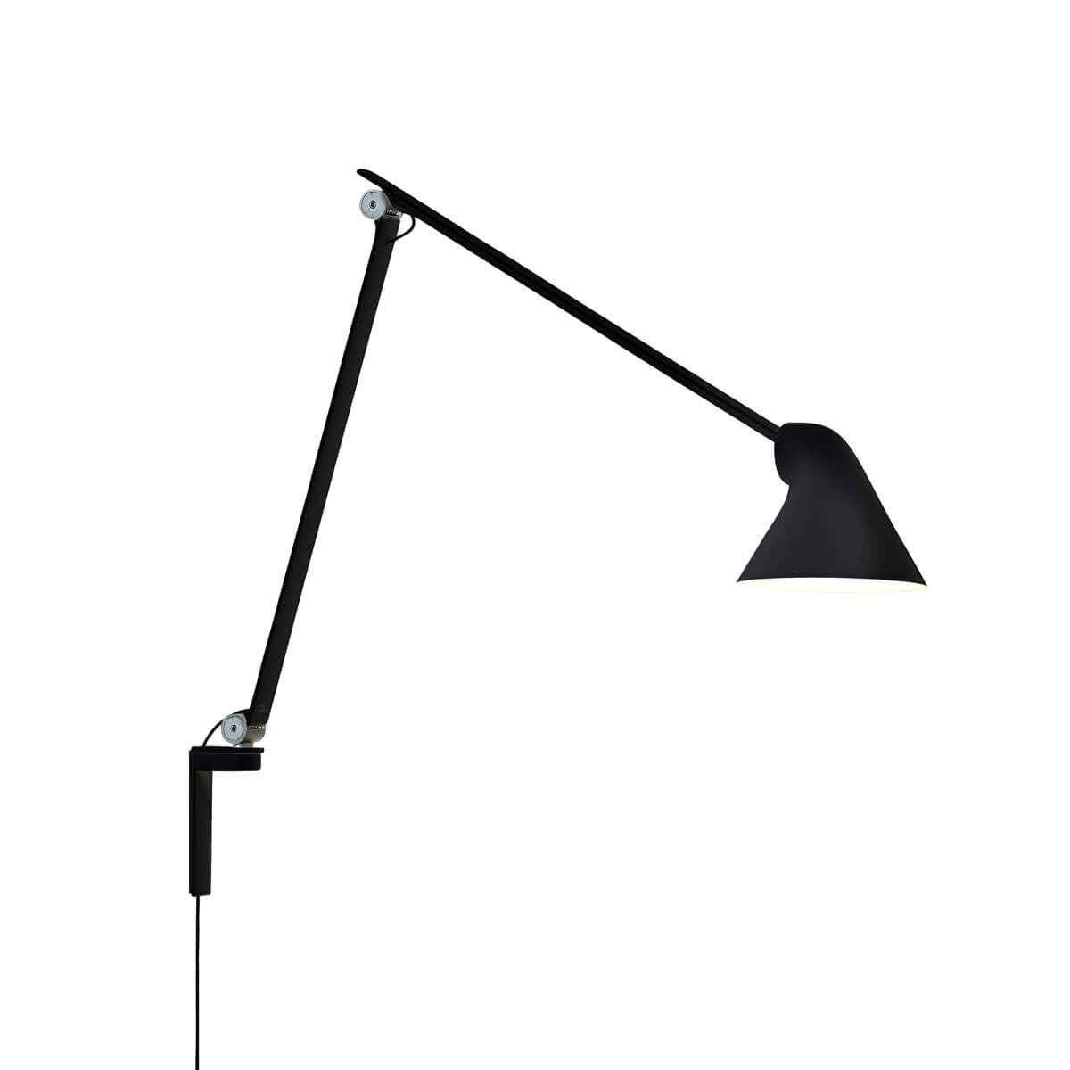 Louis Poulsen NJP LED Wandleuchte long3000 K, schwarz