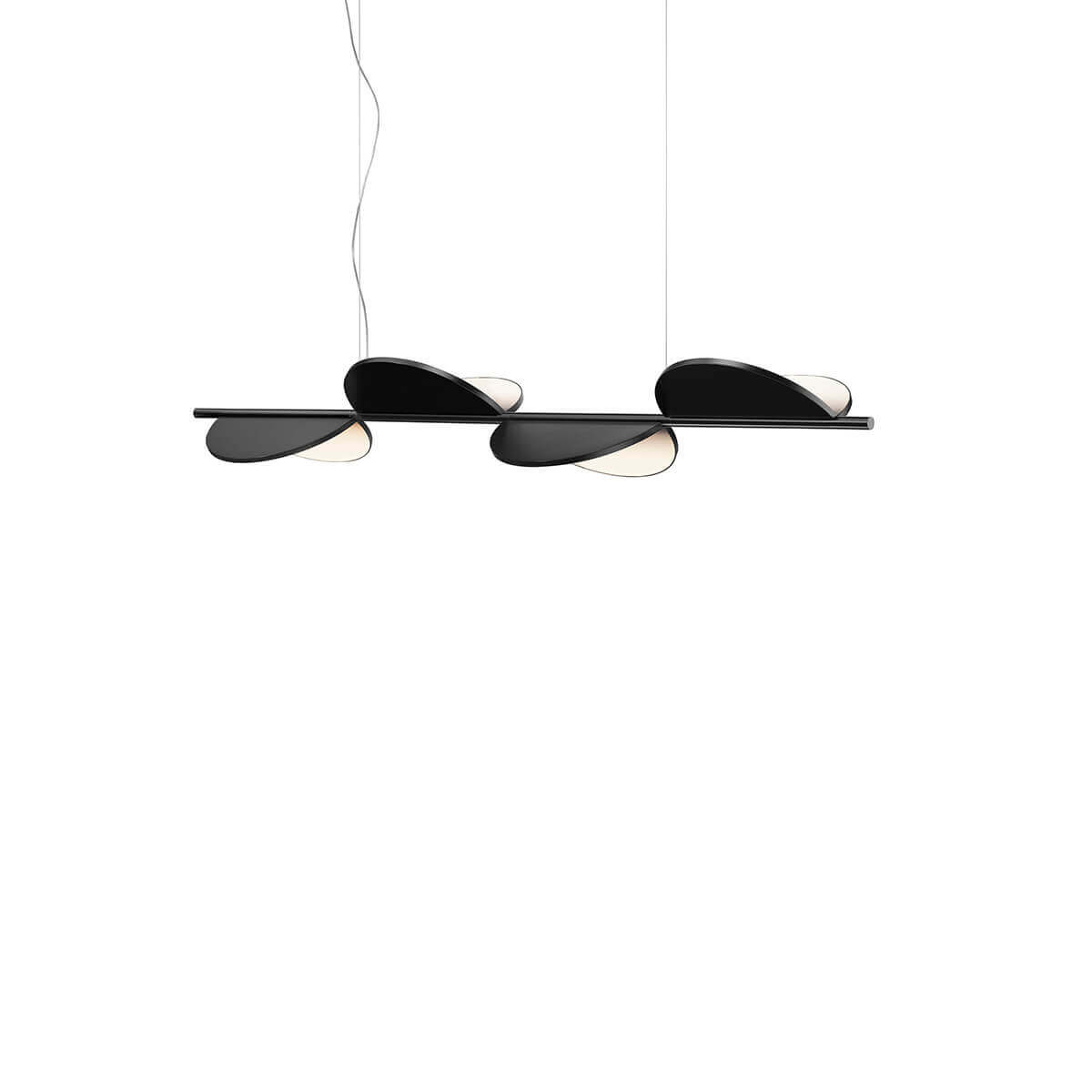 Flos Almendra Linear S4 LED Pendelleuchteanthrazit matt