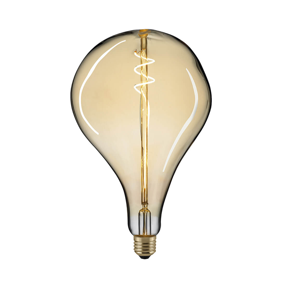 LED Filament Giantlampe Drop E27 Gold, 5 W, 1800 K, dimmbar