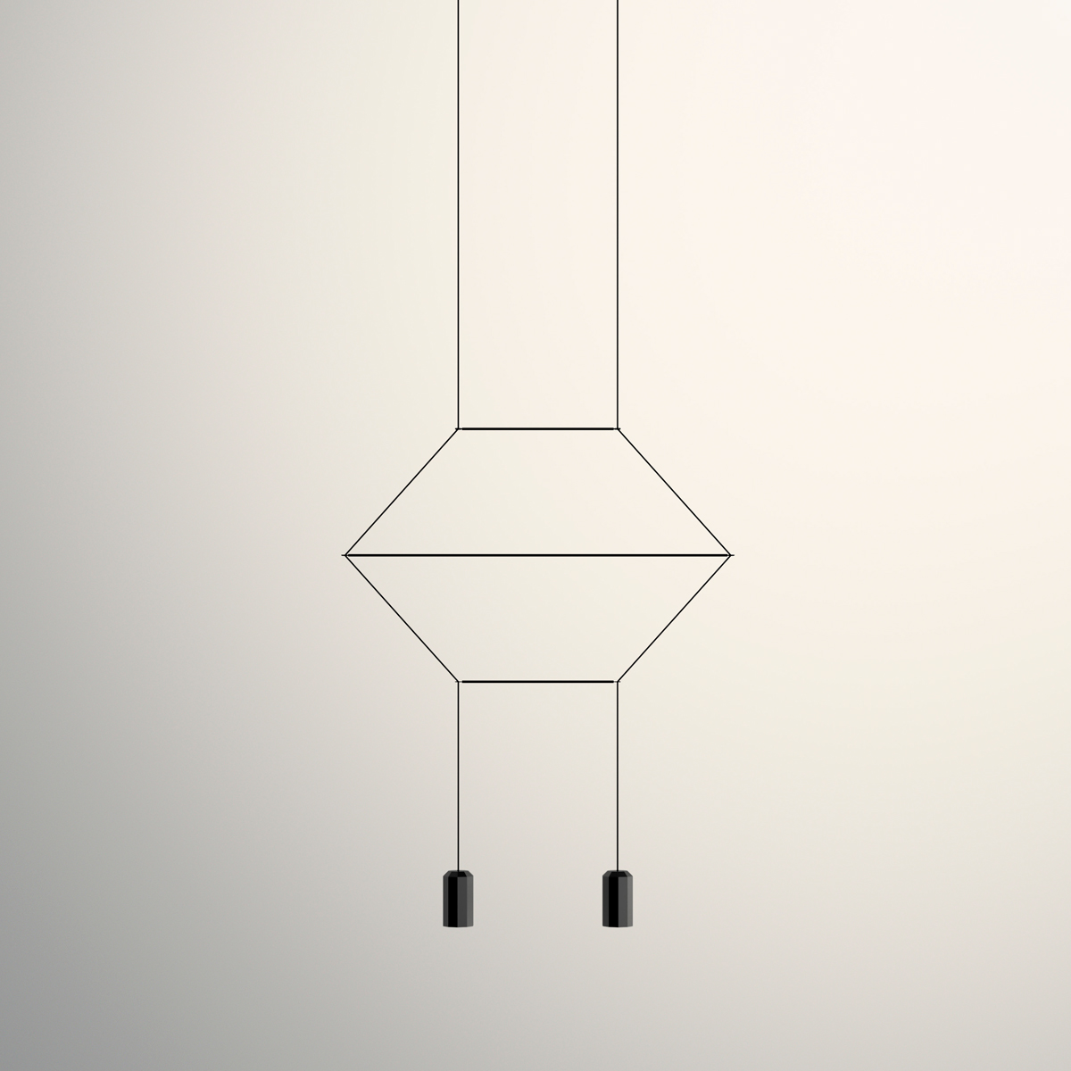 Wireflow LED Pendelleuchte, linear