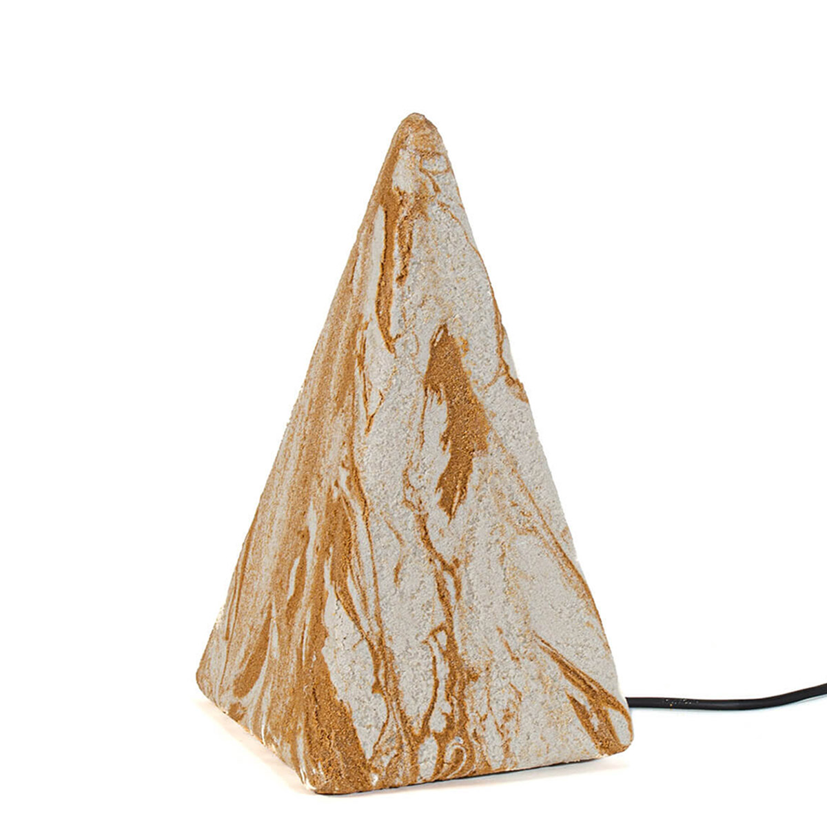 Epstein-Design Pyramide Sahara AußenleuchteHöhe: 54 cm, Sandstein, mit Schalter