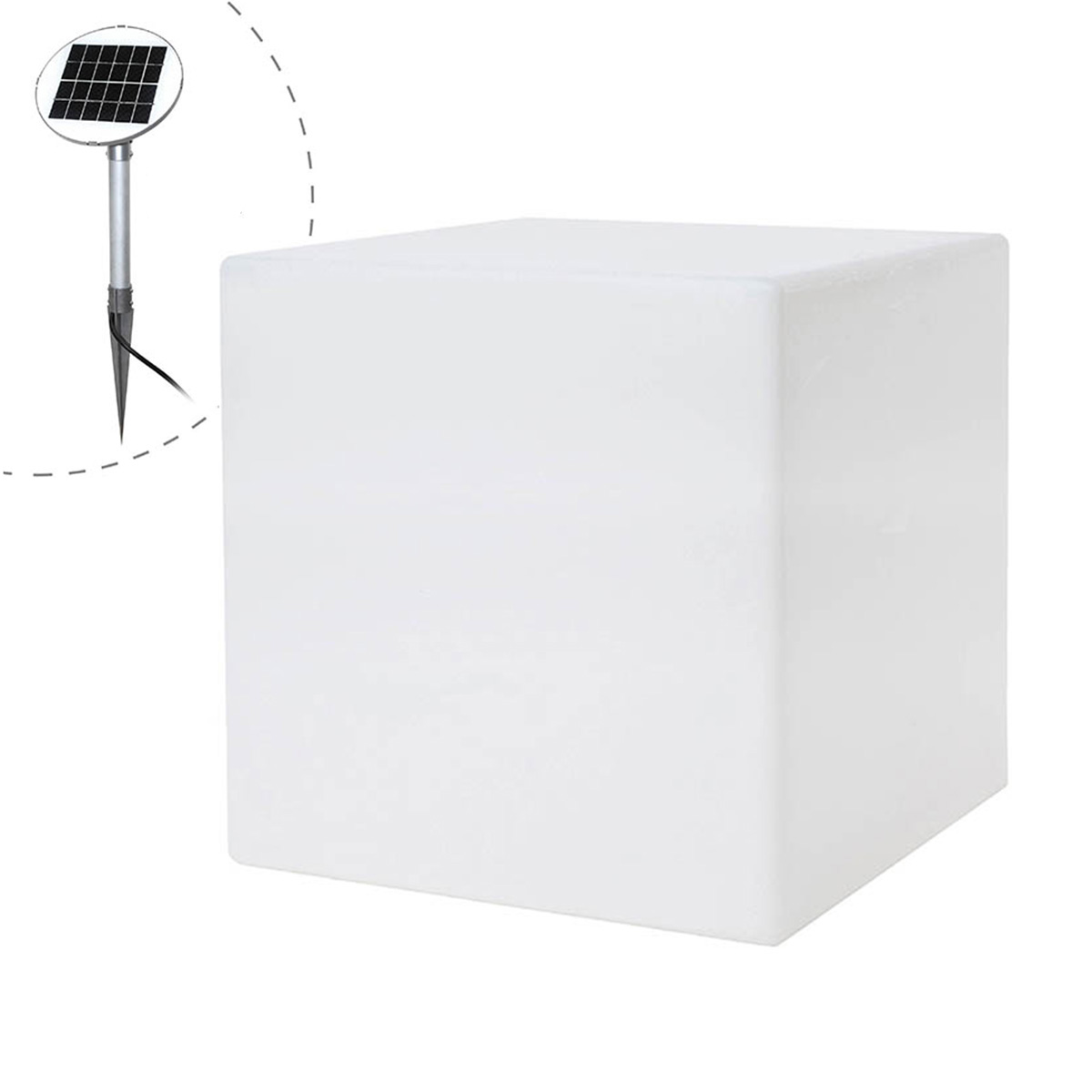 8 seasons design Shining Cube 43 LED Solar- / Dekoleuchteweiß