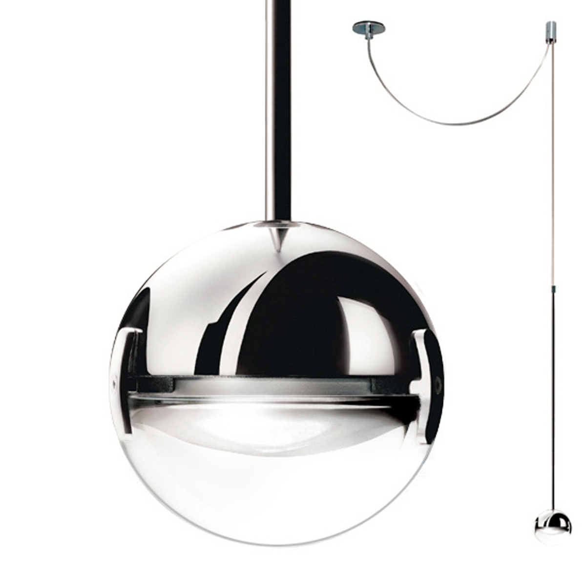 Cini & Nils Convivio new LED Sopratavolo DecentrataChrom