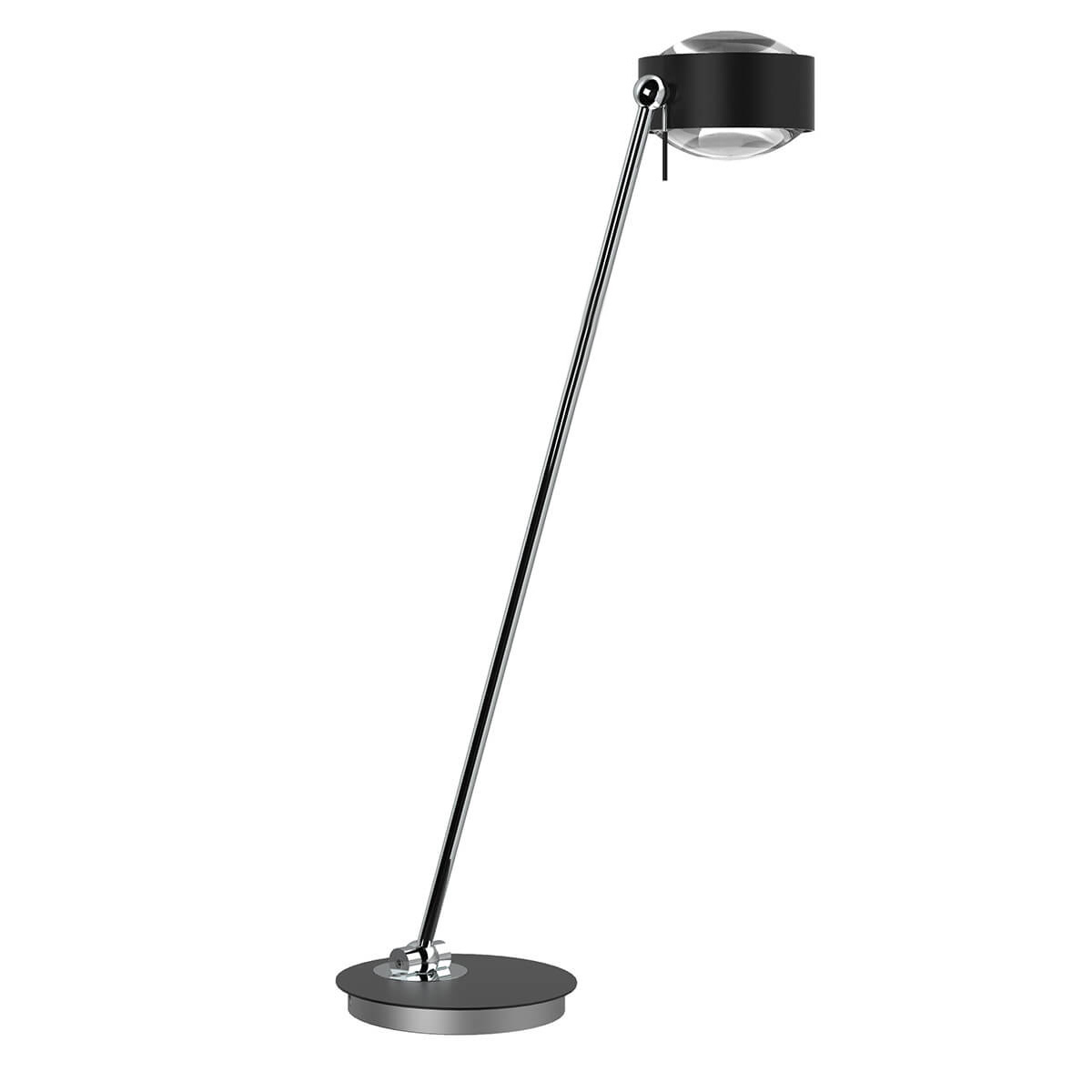 Top Light Puk Maxx Table Tischleuchte, 80 cm, Gehäuseschwarz matt / Chrom