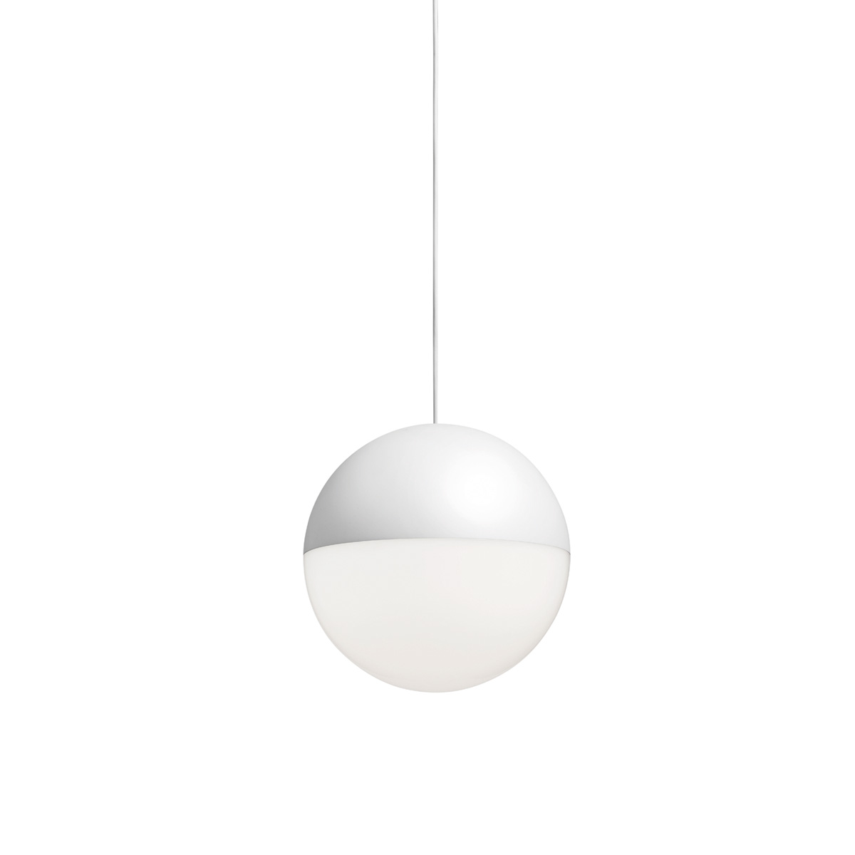 Flos String Light Sphere LED Pendelleuchte, App Control12 m Kabel, weiß