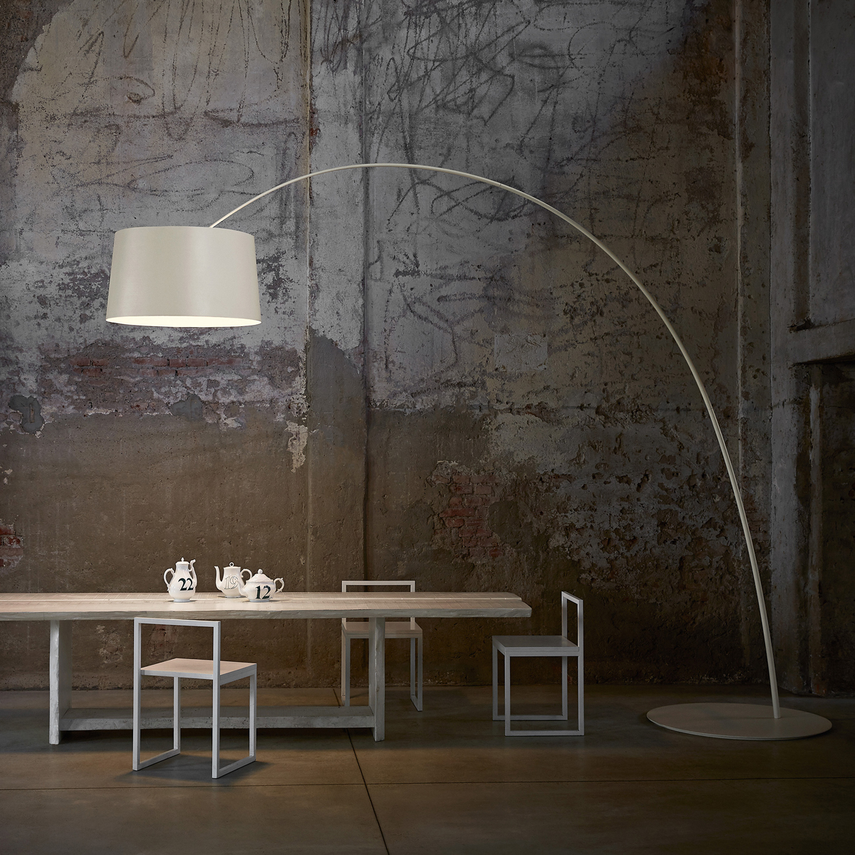 Foscarini Twice as Twiggy LED Terra, greige (graubeige)