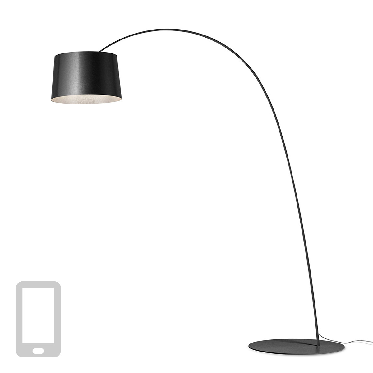 Foscarini Twiggy MyLight LED Terragrafite (grafitgrau)