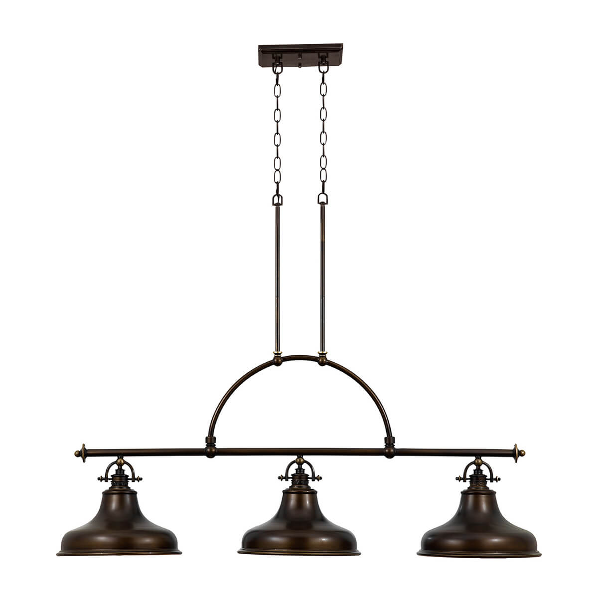 Elstead Lighting Emery Pendelleuchte, 3-flg.Bronze