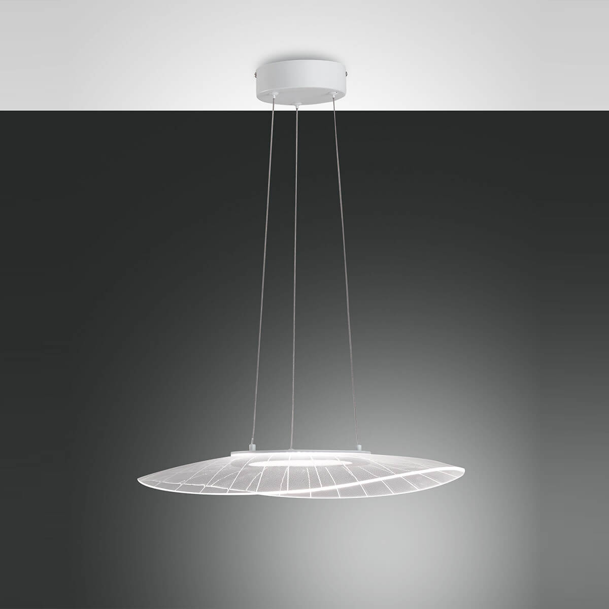 Fabas Luce Vela LED Pendelleuchte59 x 43 cm, weiß