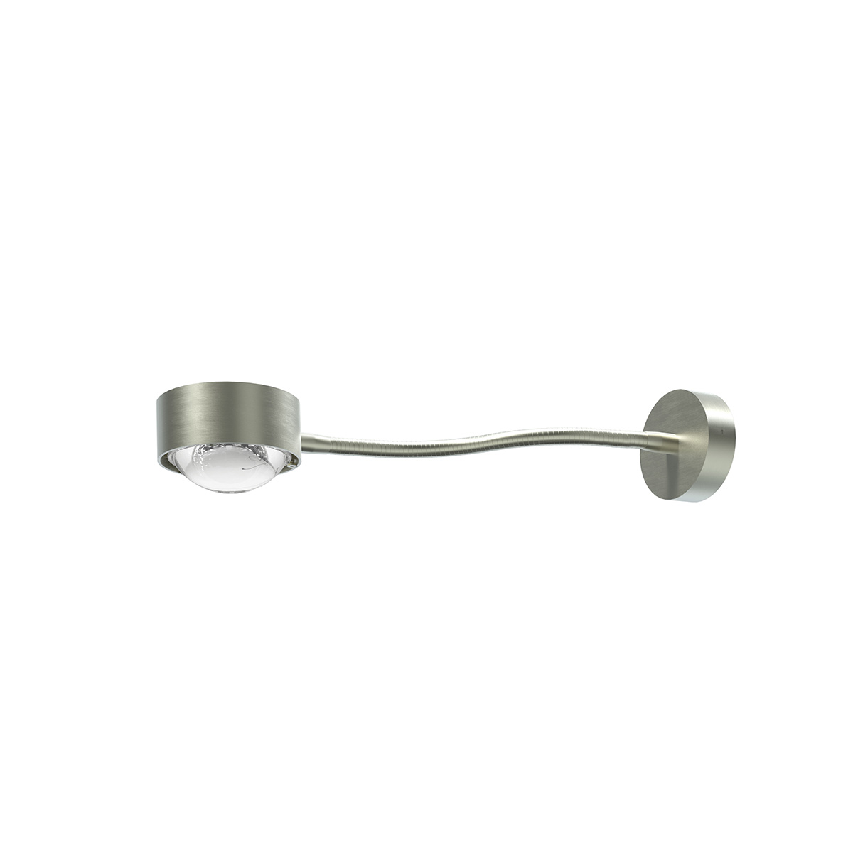 Top Light Puk Mini Flexlight Wall Wandleuchte, Gehäuse30 cm, Nickel matt