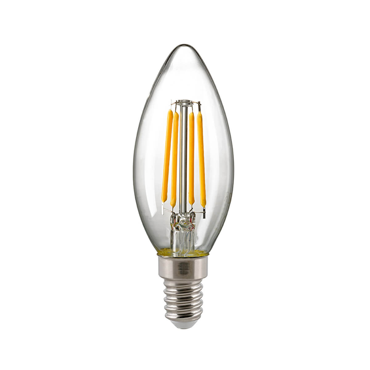 LED Filament Kerze E14 klar, 2,5 W, 2700 K, dimmbar