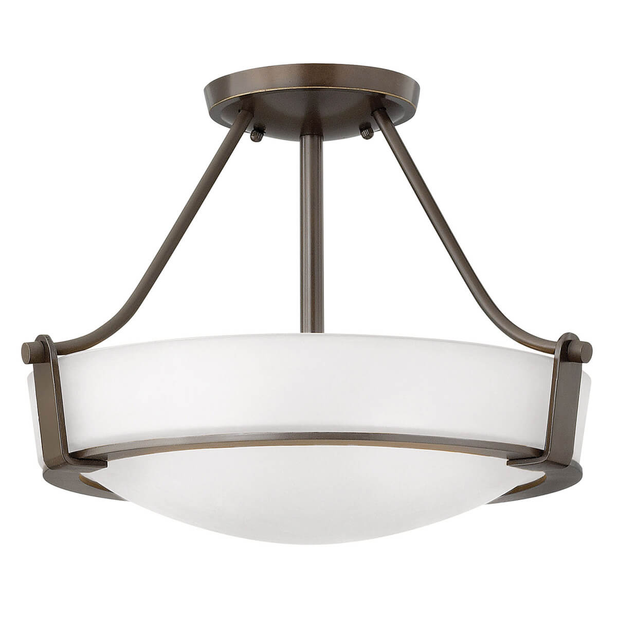 Elstead Lighting Hathaway Semi Flush, Deckenleuchte, Ø: 41,3 cmAntik Bronze