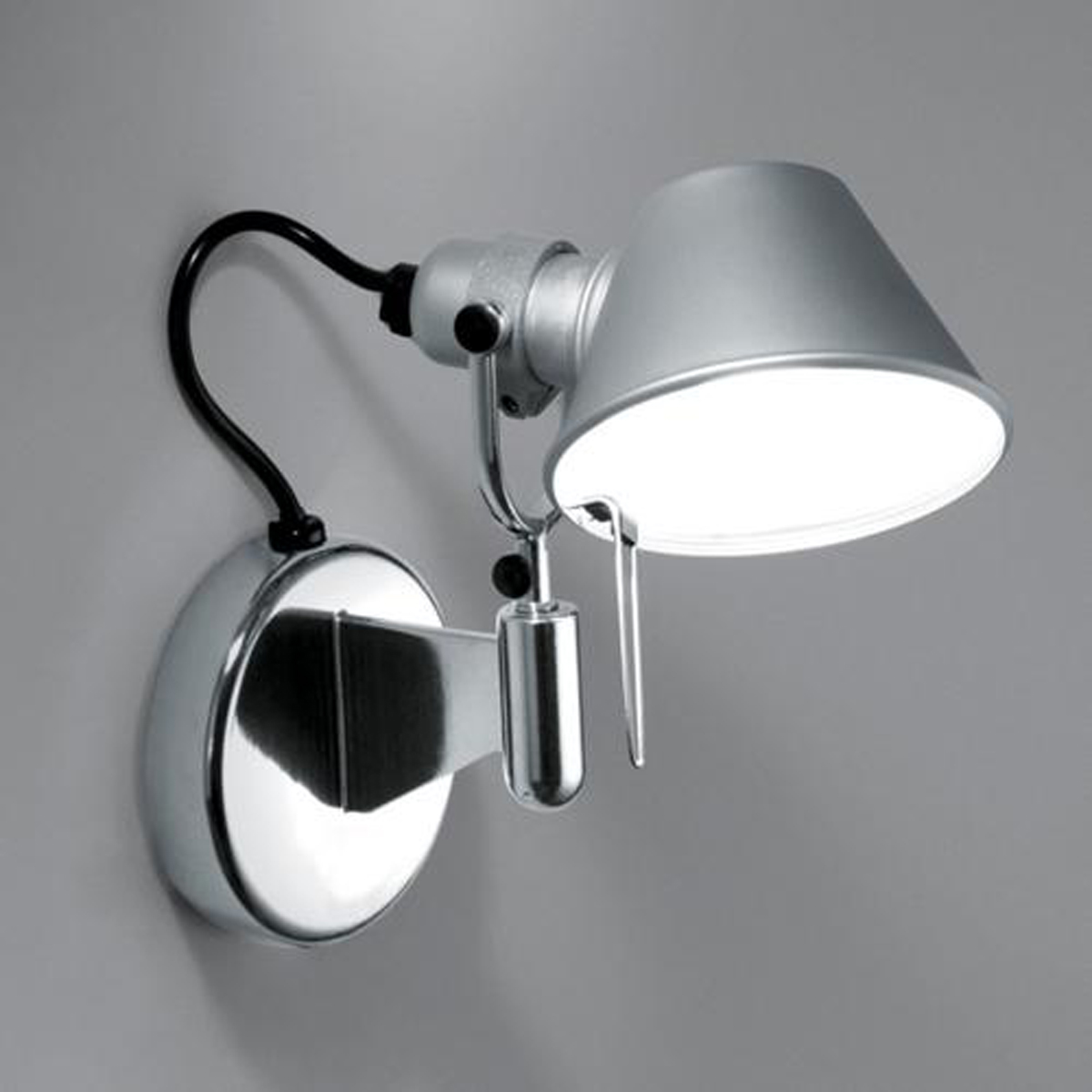 Artemide Tolomeo Micro LED Faretto2700 K, ohne Schalter, Aluminium