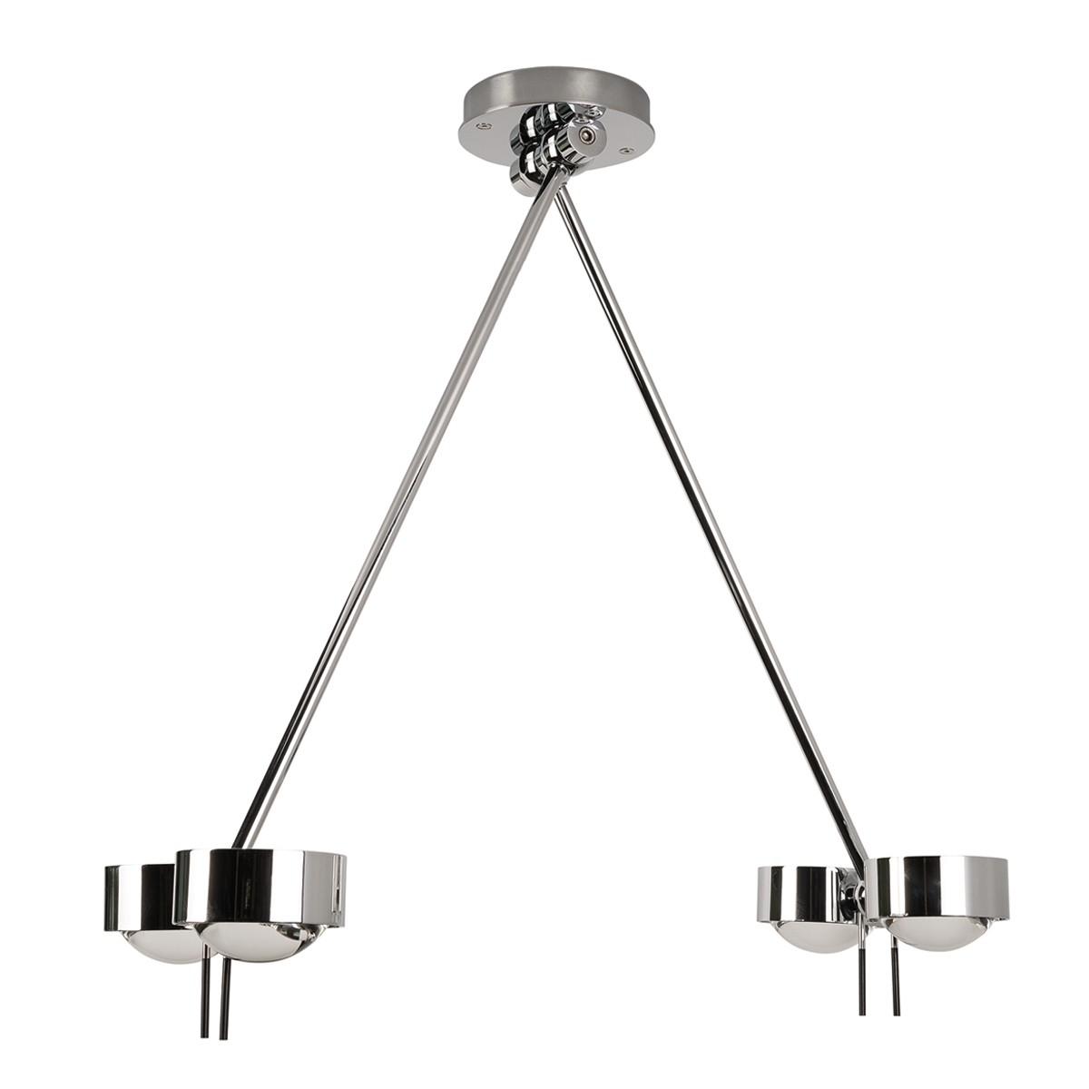 Top Light Puk Ceiling Sister Twin, 100 cm, GehäuseChrom