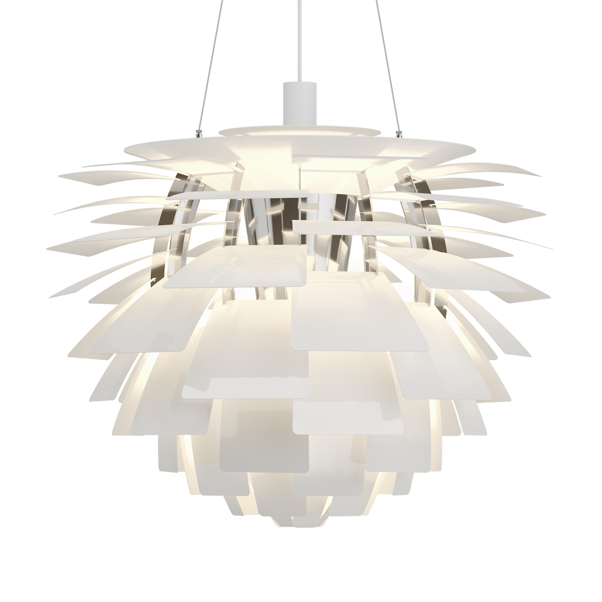 Louis Poulsen PH Artichoke LED Pendelleuchte, Ø: 72 cm2700 K, weiß