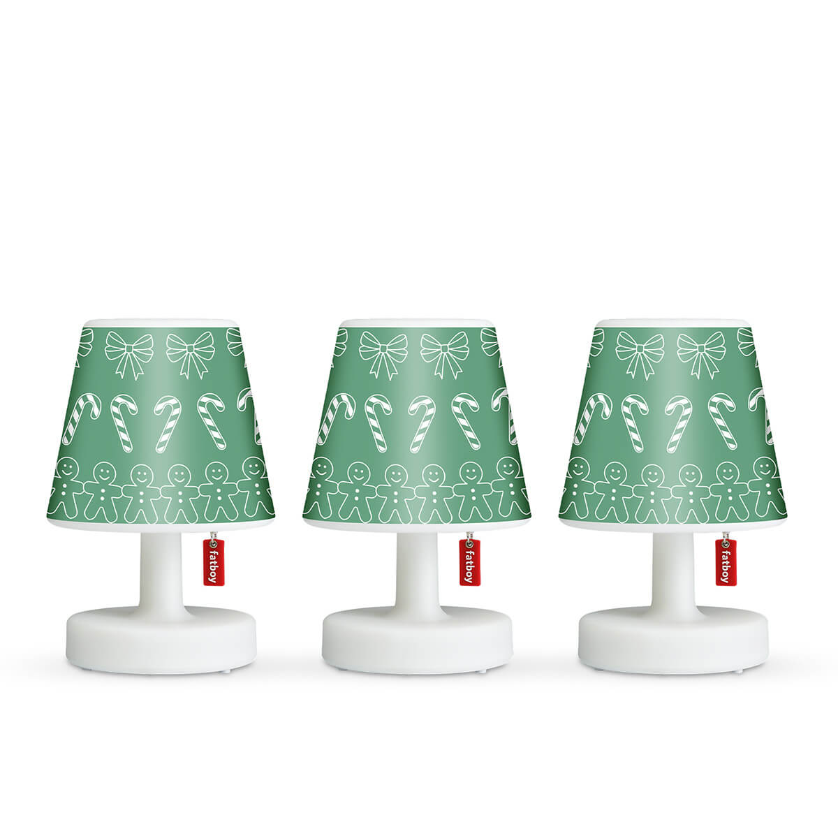 Edison the Mini LED Akkuleuchte, 3er-Set, mit X-mas Mini Cappie Set Greenmas