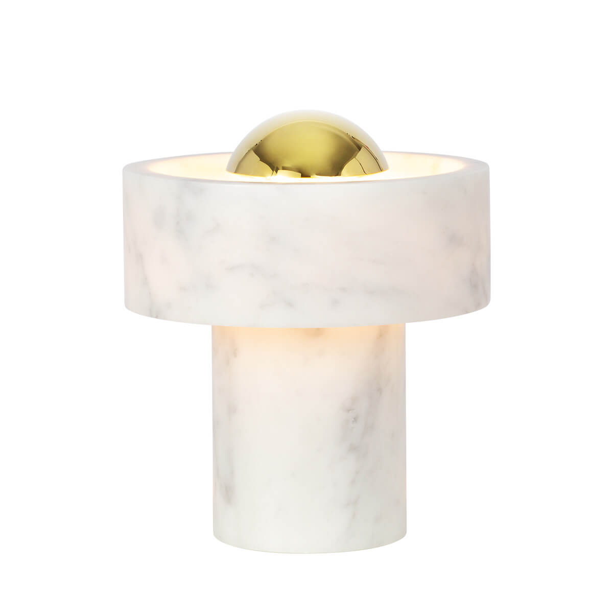 Tom Dixon Stone Portable LED AkkuleuchteGold / Marmor