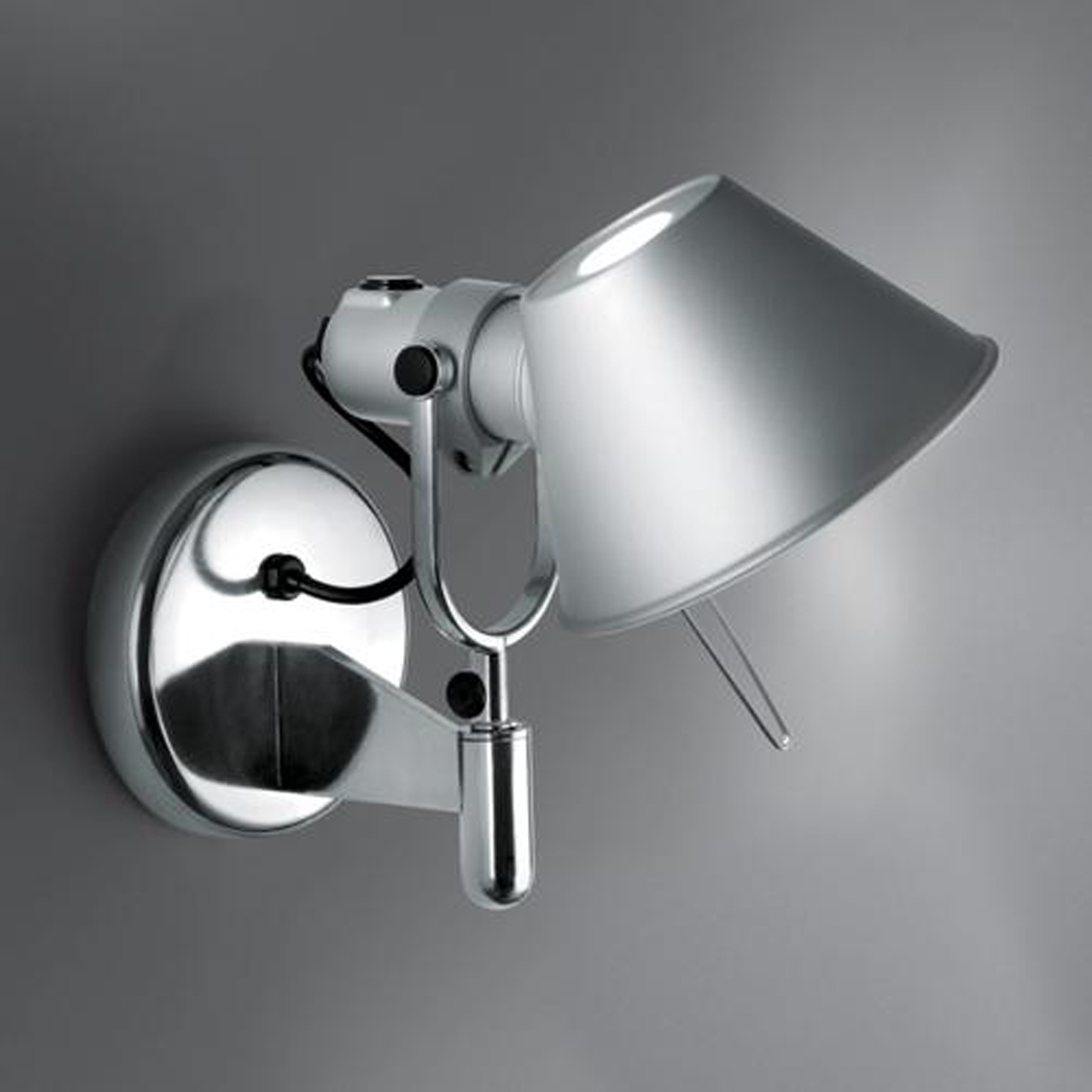 Artemide Tolomeo LED Faretto3000 K, mit Schalter, Aluminium