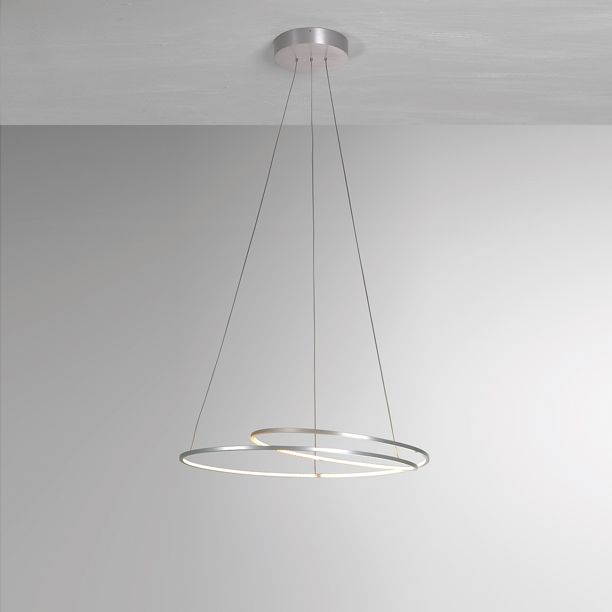 Bopp AT LED PendelleuchteØ: 70 cm, Aluminium geschliffen