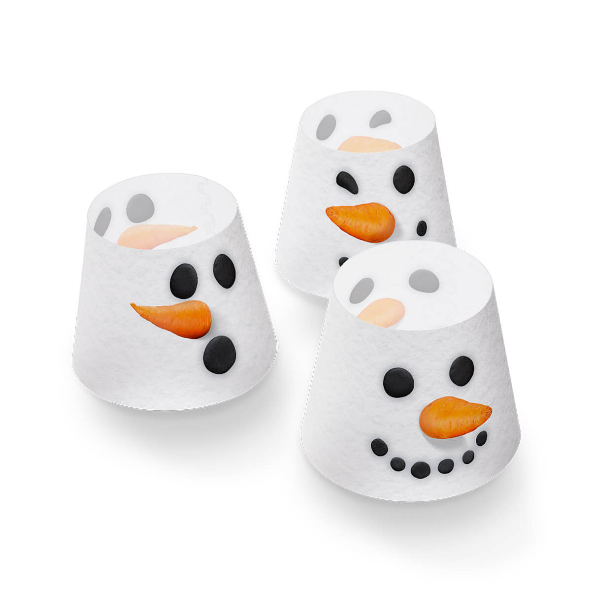 X-mas Mini Cappie Snowmen, 3er-Set, für Edison the Mini