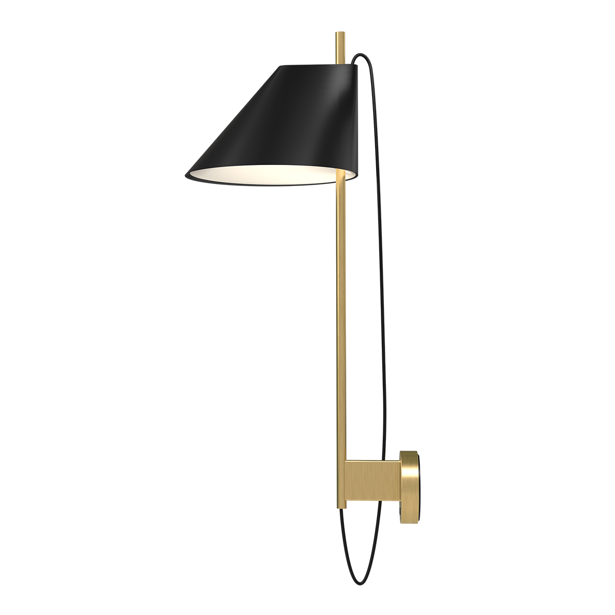 Louis Poulsen Yuh Brass LED WandleuchteMessing / schwarz