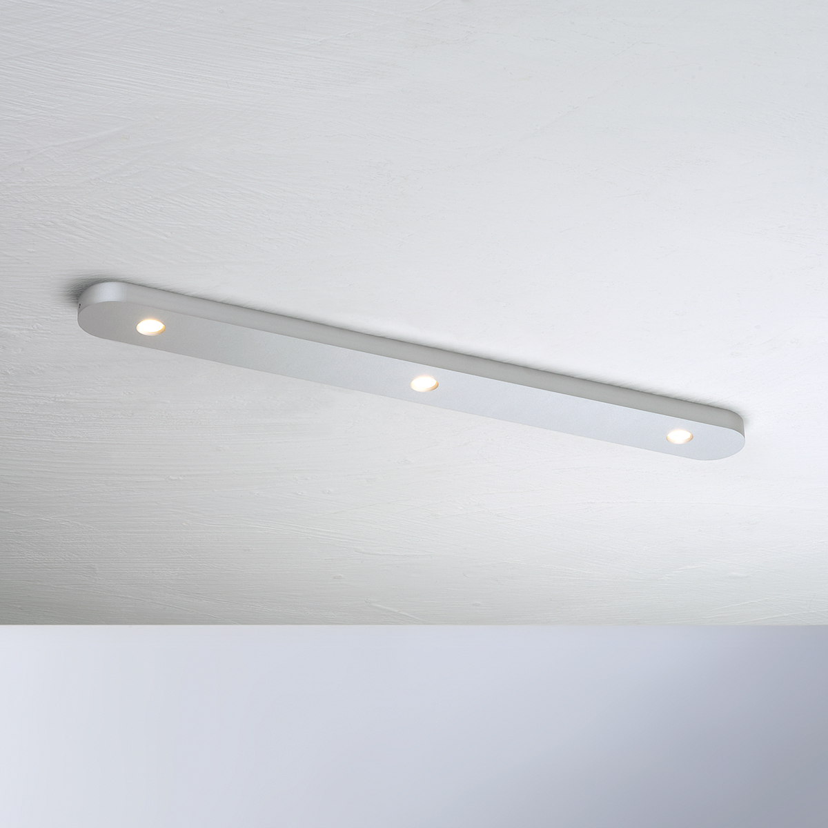 Bopp Close LED Deckenleuchte, 50 x 5 cmAluminium eloxiert