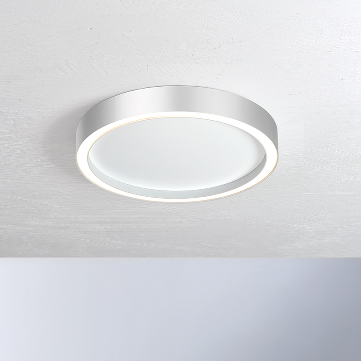 Bopp Aura LED Deckenleuchte, Ø: 55 cmweiß / Aluminium