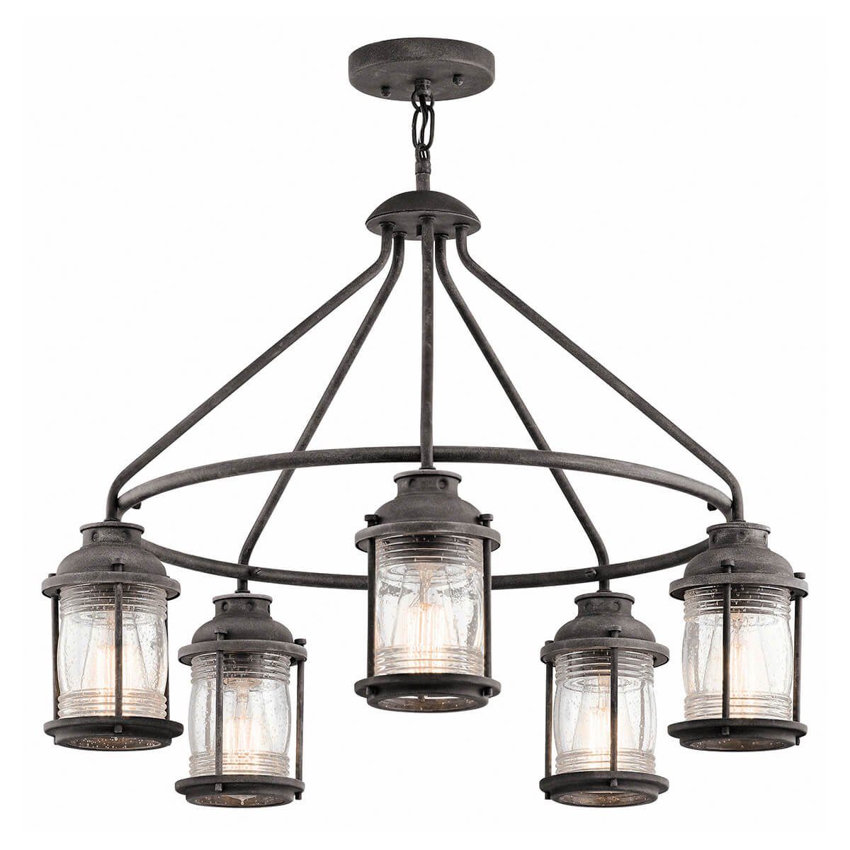 Elstead Lighting Ashland Bay KronleuchterZink