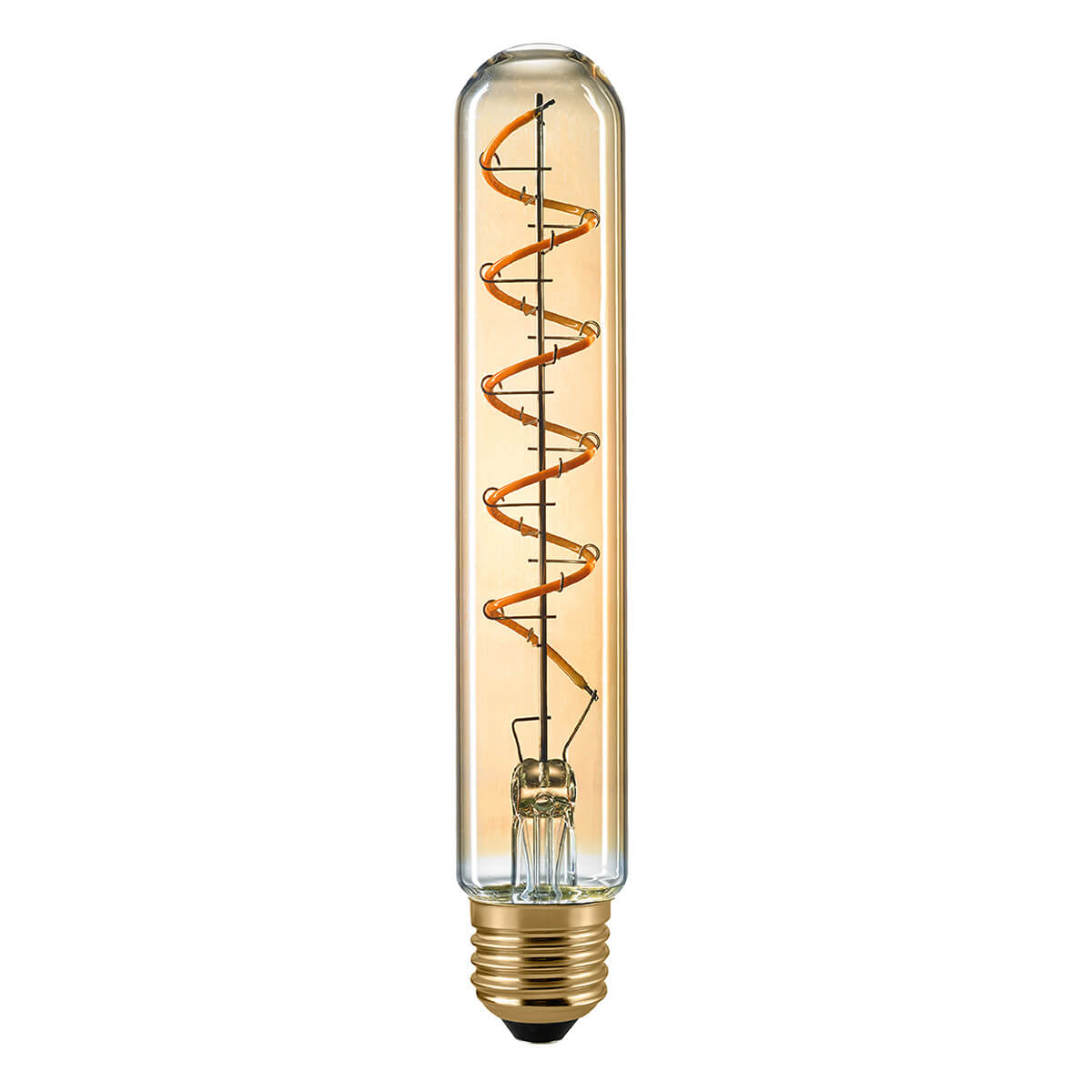 LED Filament Röhrenlampe Curved E27 Gold, 4 W, 1800 K, dimmbar