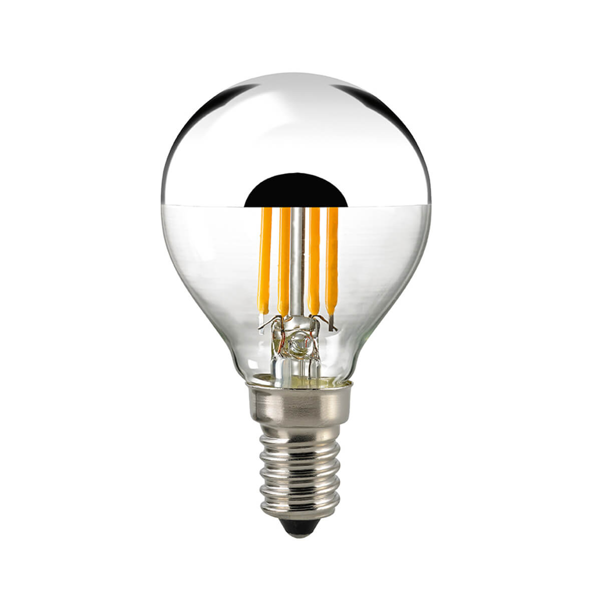 LED Filament Kopfspiegellampe E14 Silber, 4,5 W, 2700 K, dimmbar