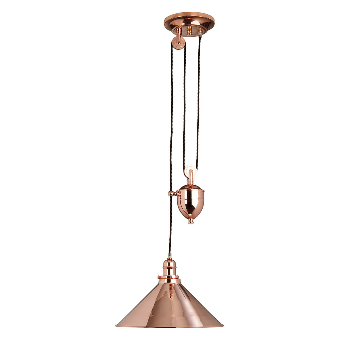 Elstead Lighting Provence Rise and Fall PendelleuchteKupfer poliert