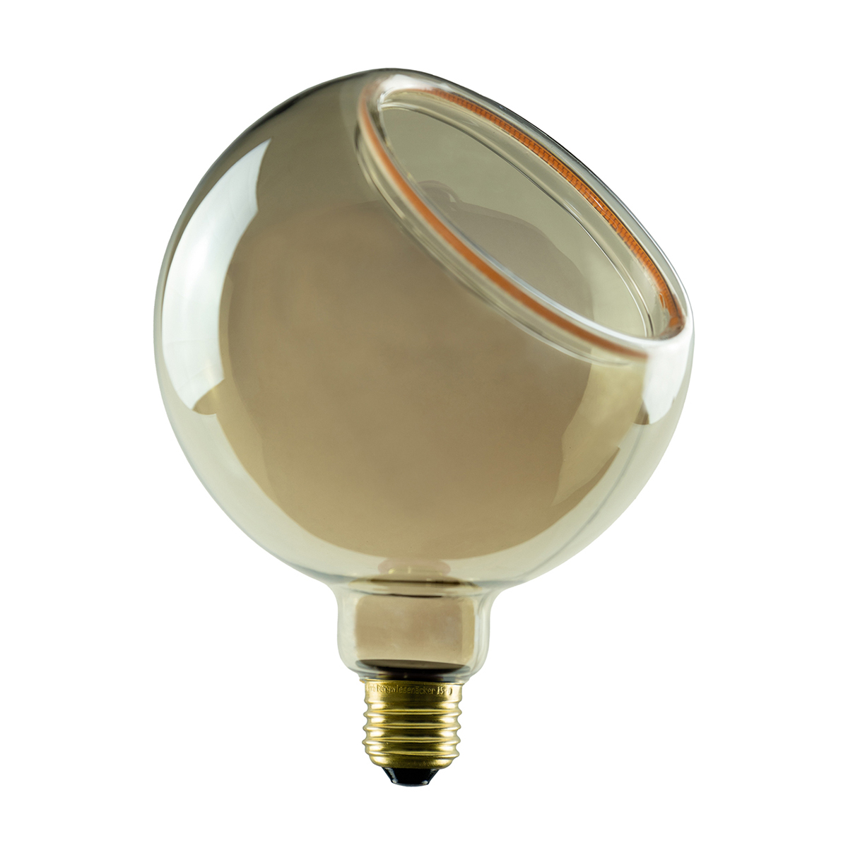 LED Floating Globe 150 45° smokey grau E27, 6 W, 1900 K, dimmbar