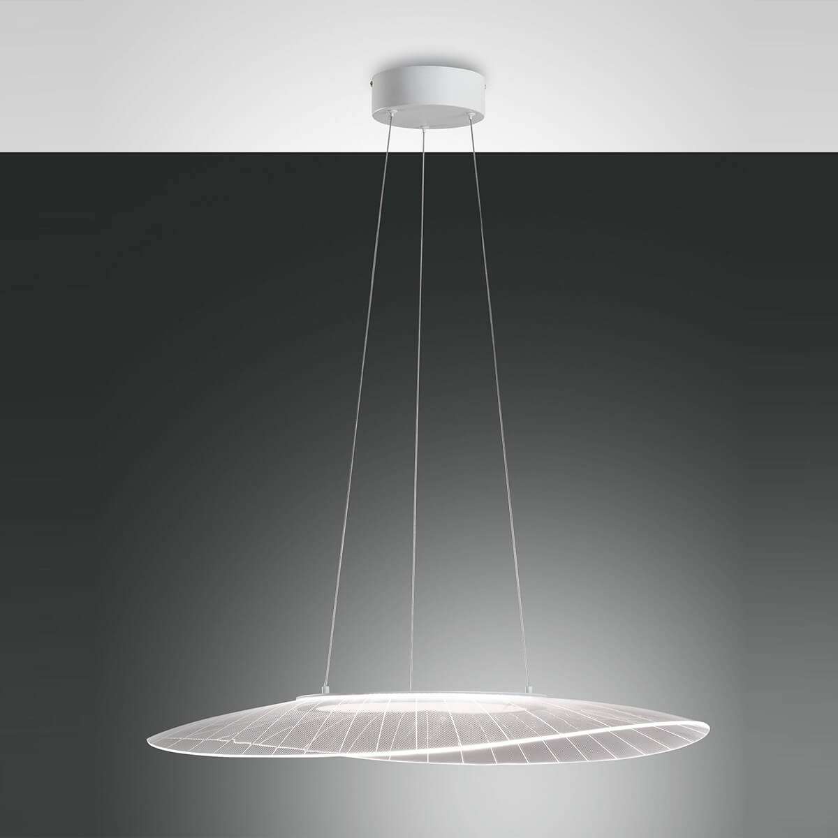 Fabas Luce Vela LED Pendelleuchte78 x 55 cm, weiß