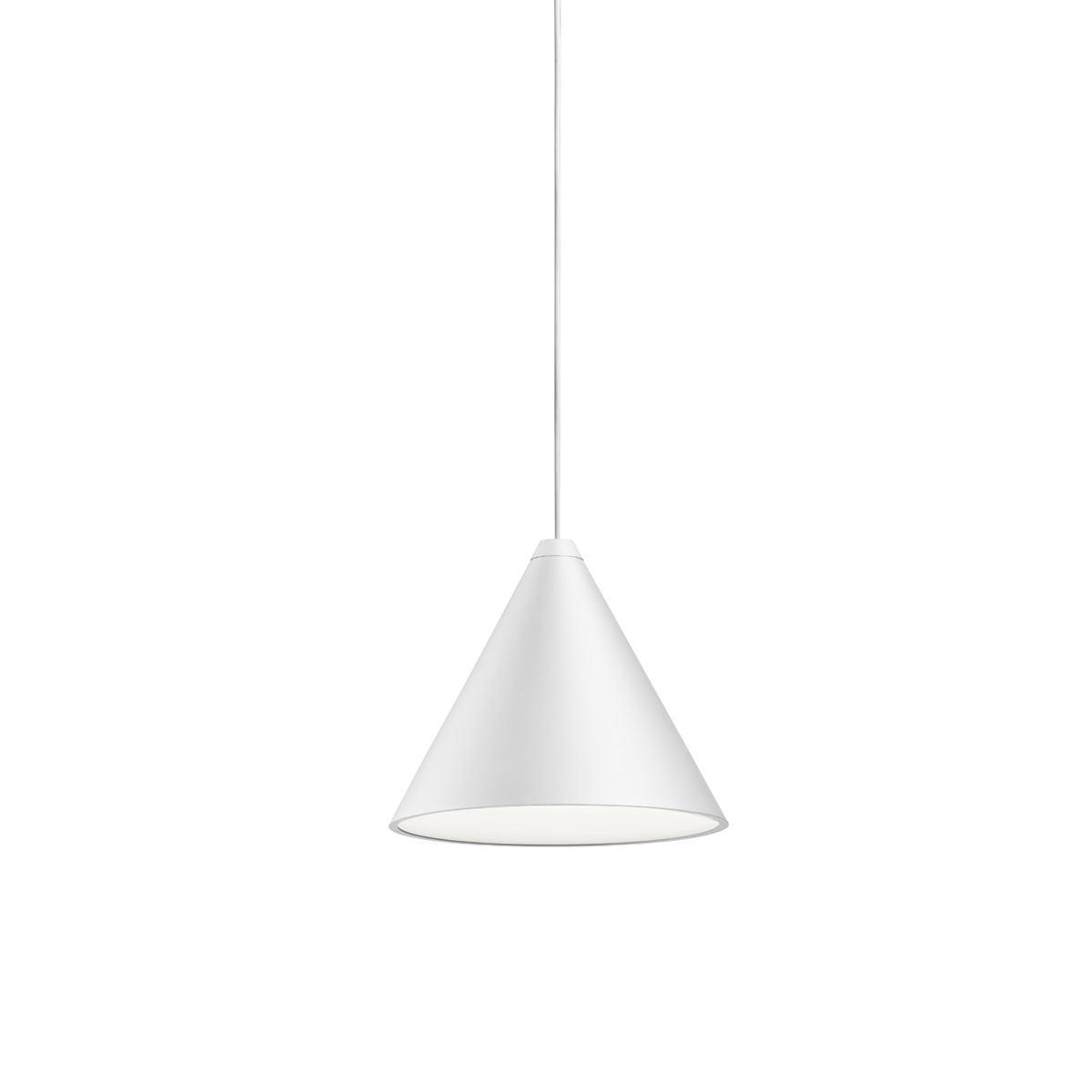 Flos String Light Cone LED Pendelleuchte, App Control22 m Kabel, weiß